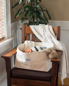 Small Canvas Storage Bin