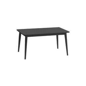 Milton & Goose's long, 48" children's activity table in black. Seats up to 6 children.