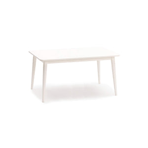 Milton & Goose's long, 48" children's activity table in white. Seats up to 6 children.