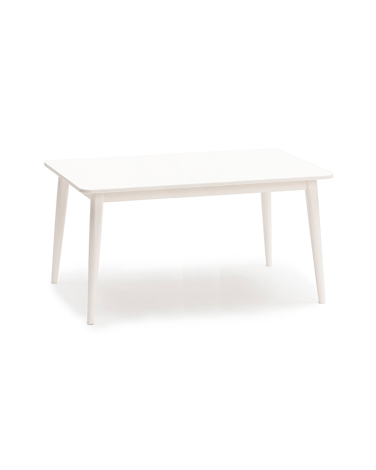 Milton & Goose Crescent table 48" in length in white.