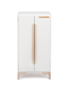 Milton & Goose's Luca Play  Refrigerator in White facing forward.
