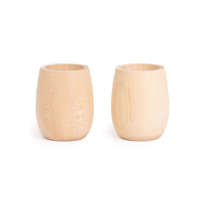 Wood Play Cups, Set of 2