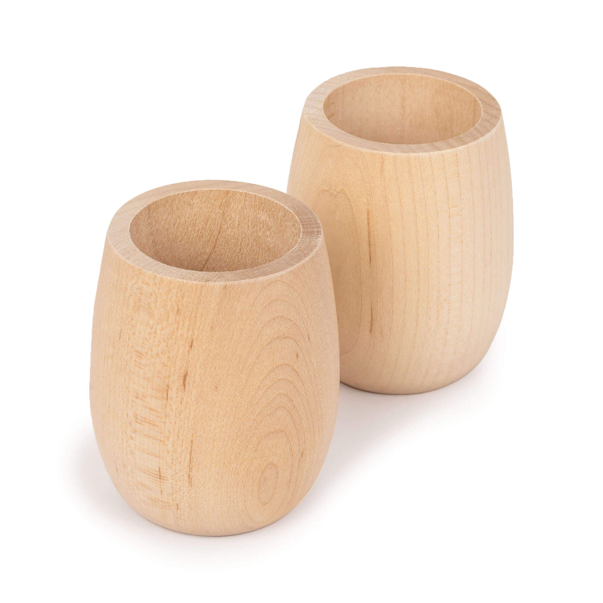 Wood Play Cups, Set of 2