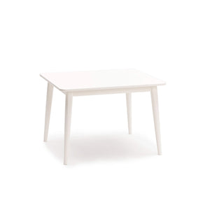 Milton & Goose's Crescent kids wood table, 29 inch in white.