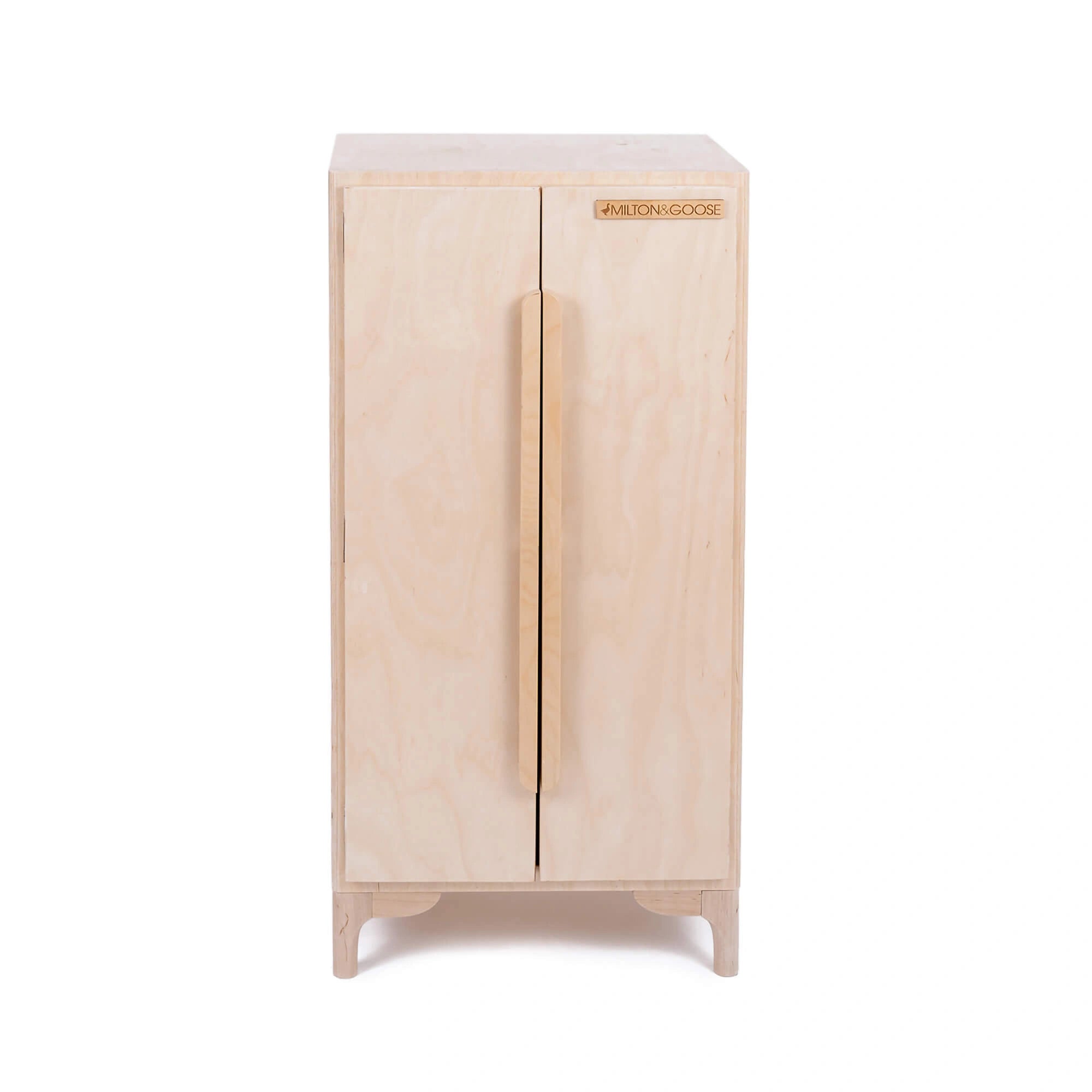 Luca Play Refrigerator in Natural – Minimalist Play Kitchen Accessory Set by Milton & Goose