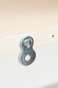 Milton and Goose House shelf figure 8 bracket for attaching to the wall.